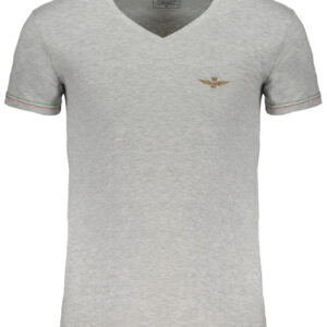 AERONAUTICA MILITARE T-SHIRT MANICHE CORTE UOMO GRIGIO