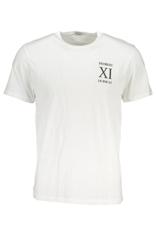 BIKKEMBERGS T-SHIRT MANICHE CORTE UOMO BIANCO