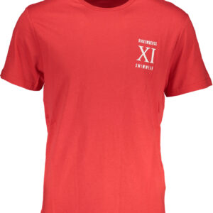 BIKKEMBERGS T-SHIRT MANICHE CORTE UOMO ROSSO