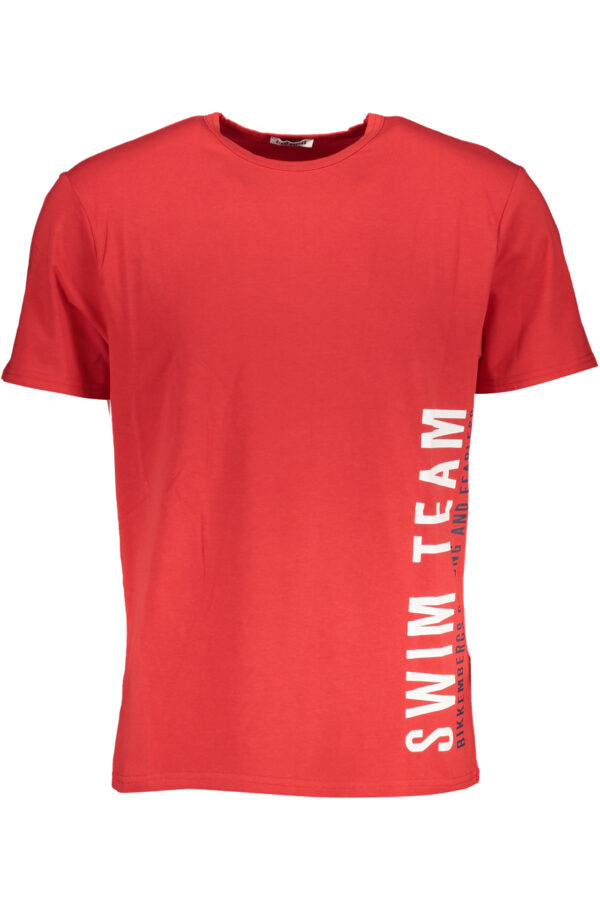 BIKKEMBERGS T-SHIRT MANICHE CORTE UOMO ROSSO