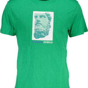 BIKKEMBERGS T-SHIRT MANICHE CORTE UOMO VERDE