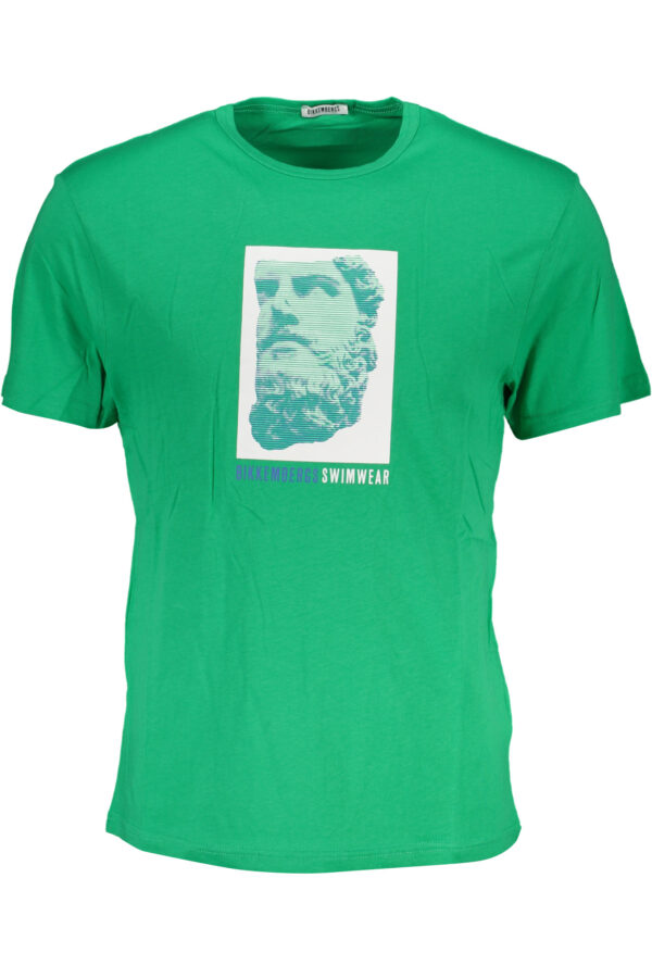 BIKKEMBERGS T-SHIRT MANICHE CORTE UOMO VERDE