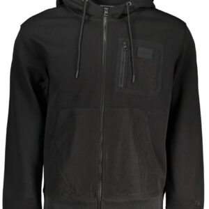 CALVIN KLEIN FELPA CON ZIP UOMO NERO