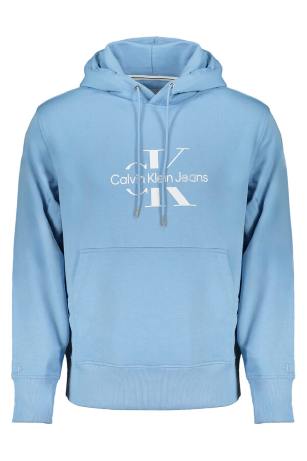 CALVIN KLEIN FELPA SENZA ZIP UOMO AZZURRO