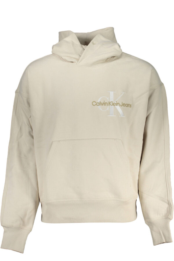 CALVIN KLEIN FELPA SENZA ZIP UOMO BEIGE