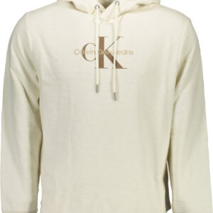 CALVIN KLEIN FELPA SENZA ZIP UOMO BIANCO