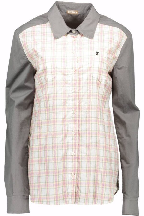 JOHN GALLIANO CAMICIA MANICHE LUNGHE DONNA GRIGIO