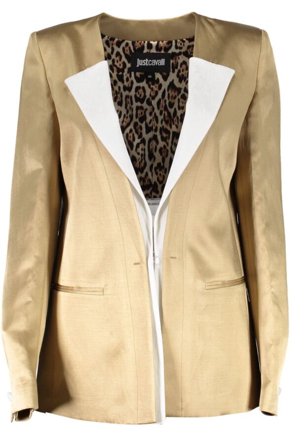 JUST CAVALLI GIACCA CLASSICA DONNA ORO