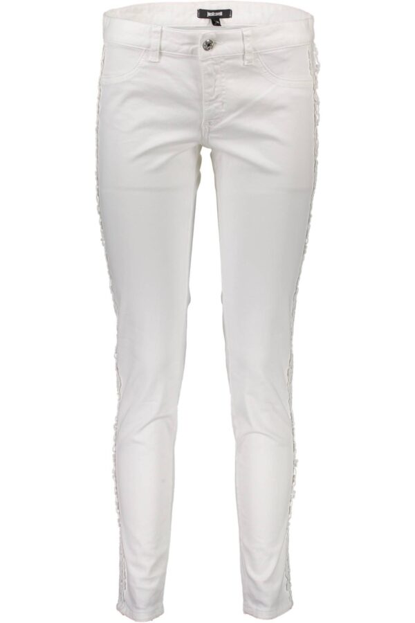 JUST CAVALLI PANTALONE DONNA BIANCO