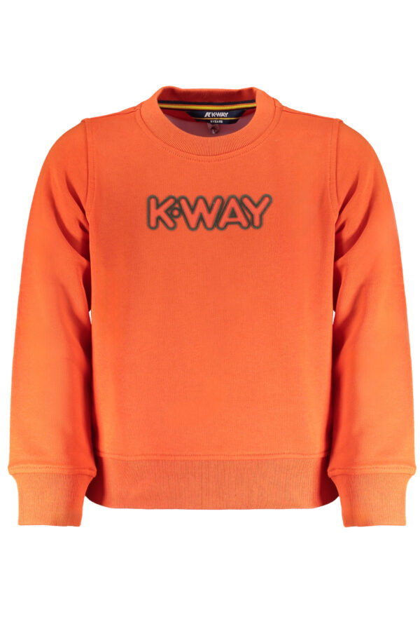 K-WAY FELPA SENZA ZIP BAMBINO ARANCIO