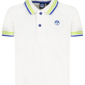 NORTH SAILS POLO MANICHE CORTE BAMBINO BIANCO