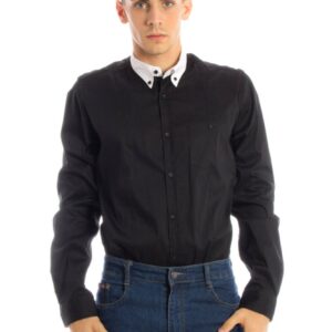 PAPETE CAMICIA MANICHE LUNGHE UOMO NERO